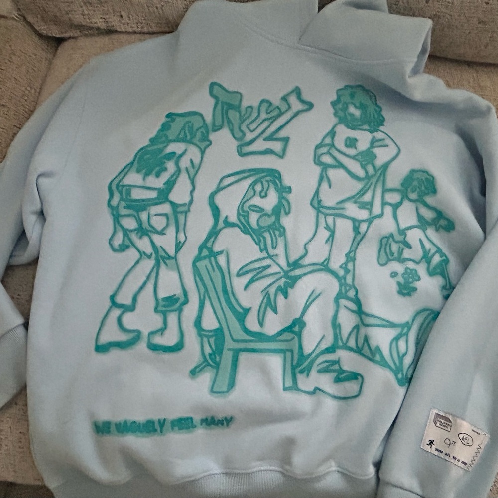 Aelfric Eden Mens Graphic Oversized Hoodie size MED NWOT
